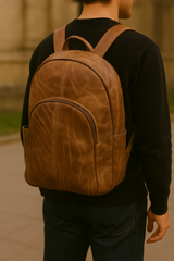 Highland Tan Leather Backpack Highland Tan Leather Backpack