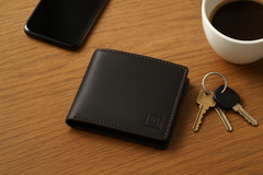 The Noir Classic Leather Wallet The Noir Classic Leather Wallet