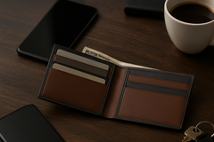 The Noir Classic Leather Wallet The Noir Classic Leather Wallet