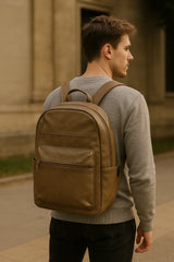 Heritage Tan Leather Backpack Heritage Tan Leather Backpack
