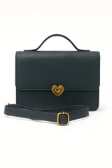 Midnight Heart Crossbody Leather Bag Midnight Heart Crossbody Leather Bag