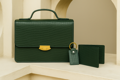 The Emerald Luxe Leather Gift Set