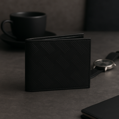 The Obsidian Weave Leather Wallet