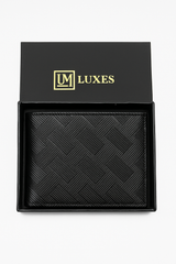 The Obsidian Weave Leather Wallet