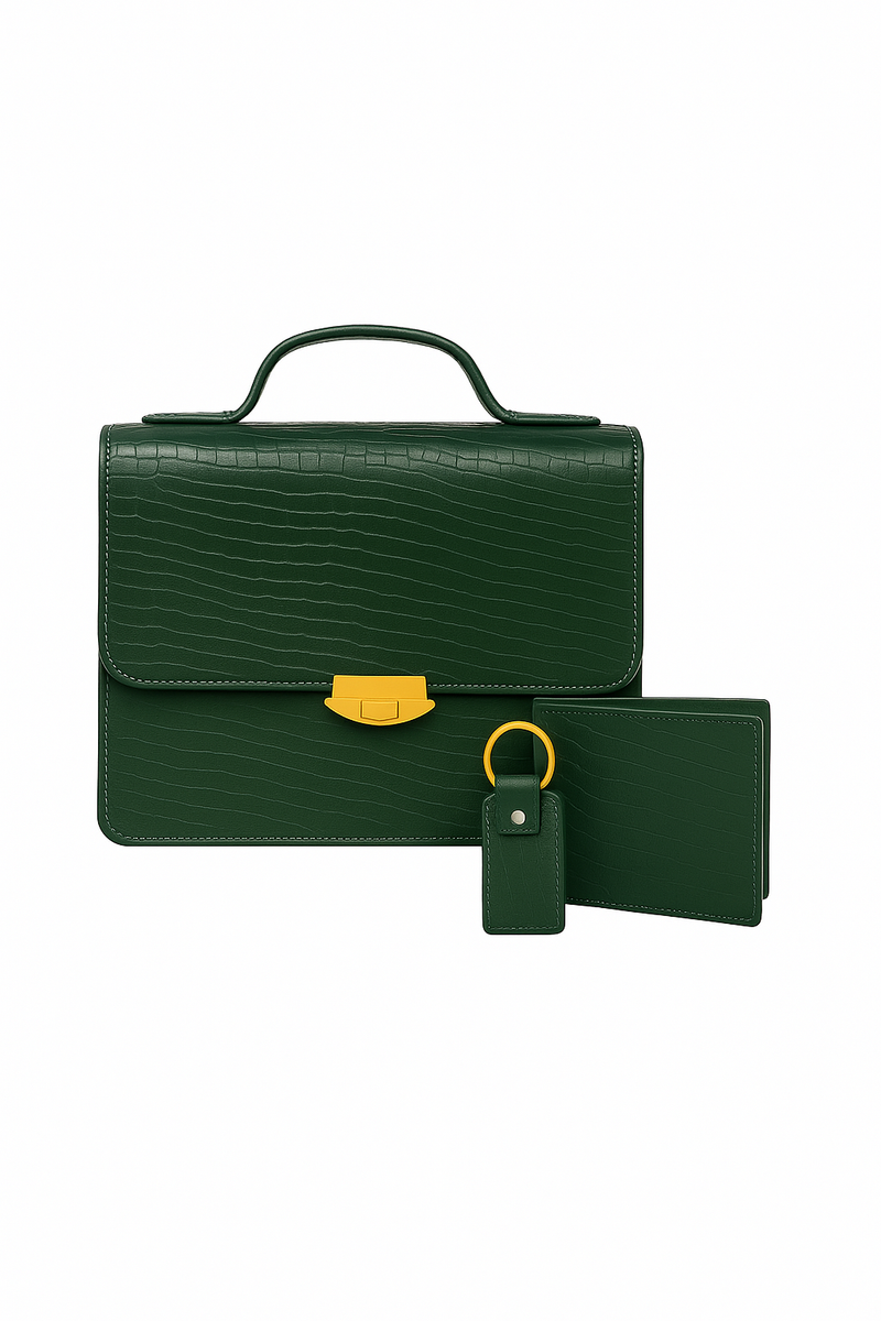 The Emerald Luxe Leather Gift Set