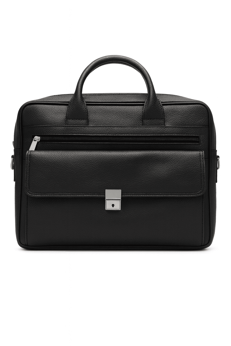 Regal Midnight Leather Laptop Bag