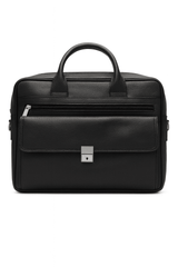 Regal Midnight Leather Laptop Bag