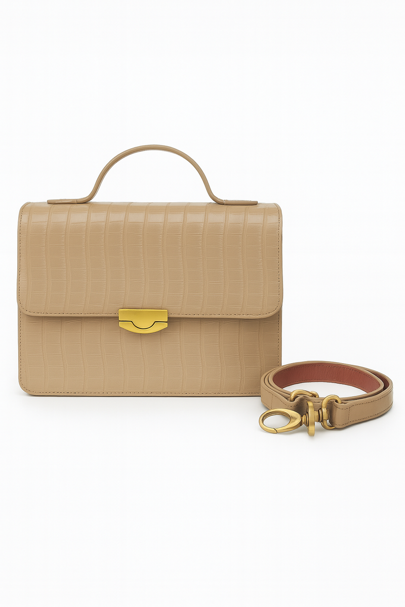 The Estelle Croco Crossbody Bag